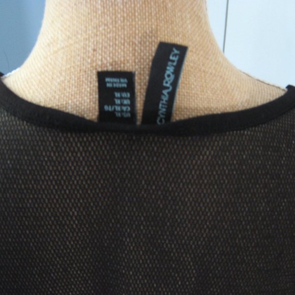 Cynthia Rowley Casual Black Top - Picture 3 of 5